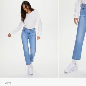 Levi wedgie straight high waisted mom jeans